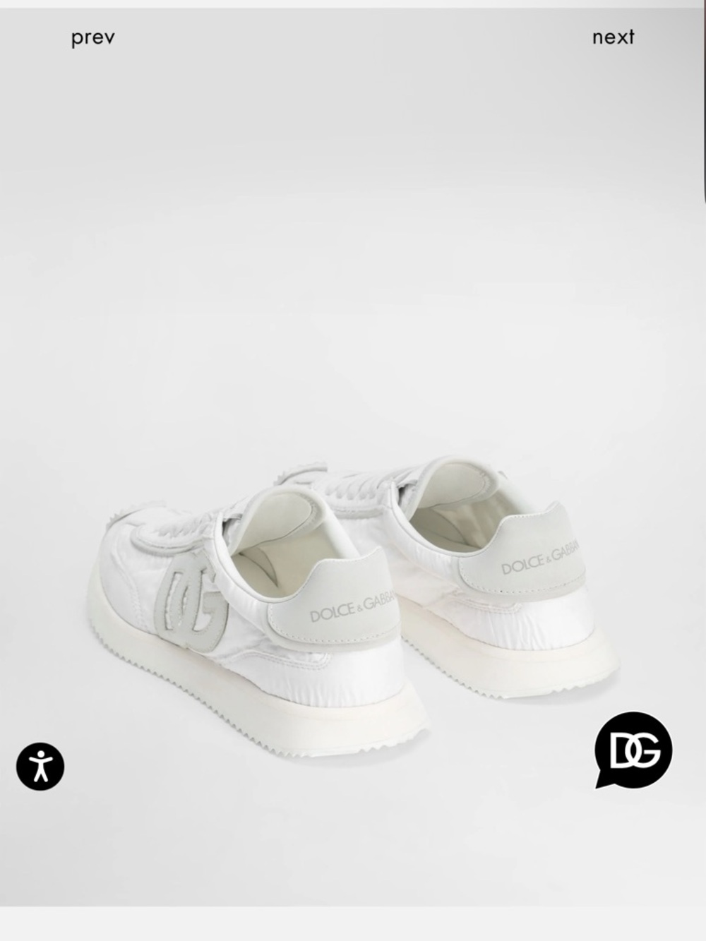 DOLCE & GABBANA DG Cushion sneakers in nylon 36.5 - Picture 3 of 5